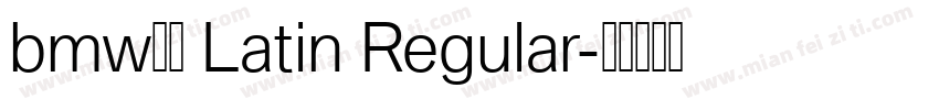 bmw字体 Latin Regular字体转换
